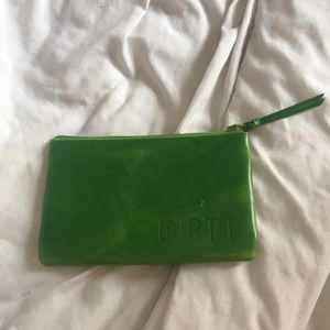 Green  wallet.